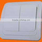 European Style Flush Mounting Two Gang One Way Wall Switch (F2002)