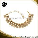 Chain Link Bracelet for 2015 Gold Chains Jewelry Plated in Gold Bracelet Hand Chain Manufactured in Yiwu China thumbnail-2