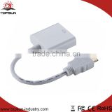 Hot Sales HD-MI Male To Vga Female Converter Adapter With Audio Cable