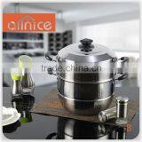 Allnice-New Design #430 Stainless Steel 2-layer 15-qt Durable Multipots & Steamers With Steel Lid and Bakelite Handles&knob