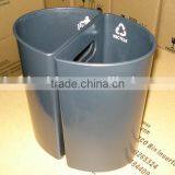 ABS Fire Resistant Plastic Twin Dustbin for Hotel thumbnail-1