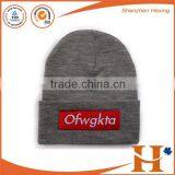 Customized Winter Hat Knitted Hat Beanies 100% Polyester thumbnail-3