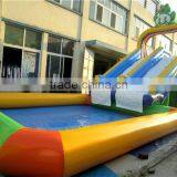 Lanqu pool nip slip on a water slide/park and slide garage