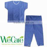 Disposable Non Woven Medical Hosptail Blue Anti-static Scrub Suits
