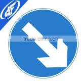 900mm Reflective Keep Right Traffic Sign Face