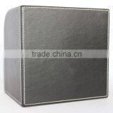 Desktop Faux Leather Pen Holder With Drawer/Multifunctional MDF Pen Box thumbnail-4