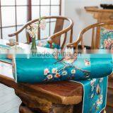 Chinese Style Flower-And-Bird Printed Polyester Table Runner thumbnail-4