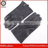 Helilai Customized Quilted and Zipper Cashmere Lined Man Leather GLove thumbnail-3
