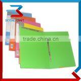 A4 FC size plastic PP spring clip document folder 2 clips