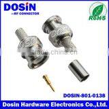 Factory Price Bnc Male Crimp for Cable RG11/58/59/6 Bnc Connector Rg58 Bnc Compression Connector thumbnail-1