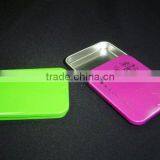 Tin Box for Mint, Slide Lid Tin Can for Candy thumbnail-1
