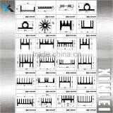 Aluminium Cooling Fin Extruded Aluminum Speaker Heat Sink 144X20MM thumbnail-3