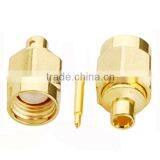 RF Coaxial Connector SMA Male Solder for Semi-Rigid Cable .086", RG405