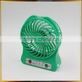 Usb Table Rechargeable Mini Fan With Led Lights thumbnail-2