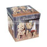 Folding Storage Ottoman Seating Box