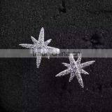 925 Silver Star White Zirconia Earring Jewelry thumbnail-3