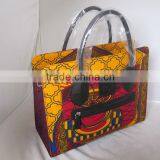 African Ankara Wax Print Fabric Handbags African Handbags Wax Fabric Tote thumbnail-6
