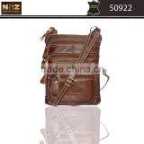 Leather Sling Bag Black Color. Genuine Leather