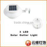 Hight LUMEN 3LED Solar Gutter Light Outdoor Solar Fence Light Solar Wall Light Solar Light