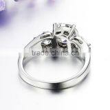 China Wholesale Diamond Design Silver Wedding Ring Set thumbnail-5