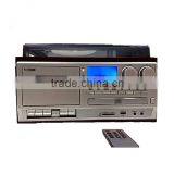 Rain Lane 6-in-1 Electric Turntable Fm Radio Cassette Record Player thumbnail-6