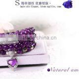 Amethystsmall Beaded Stretch Bracelet ,spiritual Bead Bracelet thumbnail-1