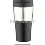 400ml thermos Plastic and stainless steel coffee mug