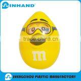 Custom Promotional Inflatable Model, Inflatable Replica Balloon, Advertising Pvc Inflatable Yellow Egg Ewith Smile