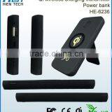 High Quality Qi Wireless Charger Power Bank 6000mAh Rechargeable Battery USB Charging Pad Powerbank for Mobile thumbnail-3