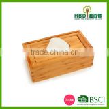 Promotional bamboo napkin box,wood tissue box,bamboo paper holder