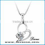 New Arrival Antique Fashion Love Gift Jewelry Crystal 925 Silver Pendant for Sale thumbnail-5