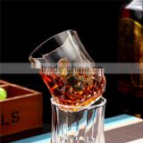 high white material drinking juice glass cup diamond shape whiskey glass cup promotional glass cup for sale