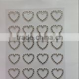 heart shape jewelry/rhinestone/crystal sticker