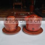 Wooden tea cup from rose wood from Vietnam leading manufacturer