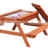 Outdoor Wood Kids Sandpit Picnic Table thumbnail-2