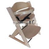 EN14988 Beech wood multifunctional baby high chair