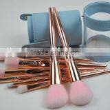 Luxury Rose Gold Pink Makeup Cosmetic Brushes thumbnail-6