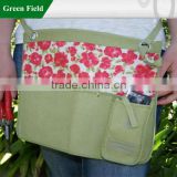 Green Field Garden Waist Apron with Pockets