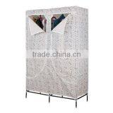 Single Clothing Storage Wardrobe,Two Doors Portable Cloth Wardrobe thumbnail-2