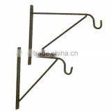 POWDER COATED WROUGHT IRON WALL-HUNG HANGING BASKET HOOK thumbnail-1