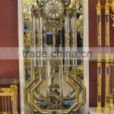 Antique Design Copper Grandfather Clock, Vintage Decorated Floor Clock, Art Gold Royal Floor Clock thumbnail-2