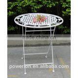 Set 3 Metal Vintage Bistro Set Outdoor Furniture thumbnail-2