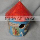 Wood Craft Bird Feeder , Cheap Bird House and Feeders, Wholesale Wood Bird House With Hanging thumbnail-6