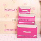 N487 Household Non Woven Box Foldable Storage Box thumbnail-1