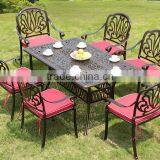 Rectangle Table and Chair Furniture Set Aluminum Outdoor Patio Furniture thumbnail-2