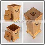 Most Popular Resistant Special Handmade Wooden Dustbin thumbnail-1