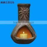Terracotta Candle Chimenea thumbnail-1