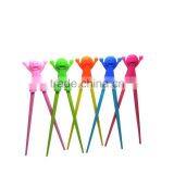 Whole Sales Melamine Chopsticks With Silicone Helper for Kids thumbnail-4