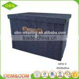China Custom Decorative Fabric Foldable Collapsible Kids Toy Small Storage Box With Lid thumbnail-5