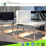B8020 Cheap pu Cushion Stainless Steel Cafe Dining Chair thumbnail-1
